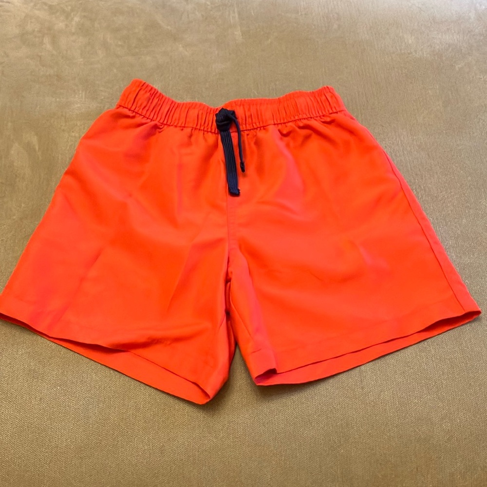 Primary Swim Shorts with Mesh Lining, Red, Size 8/9